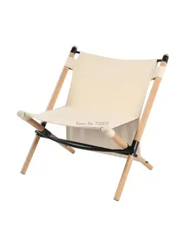 Кемпинг на открытом воздухе Армейский Зеленый Маленький стул Maza из массива дерева Kermit, брезентовый складной стул, портативный Маленький табурет
