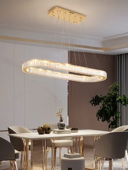 Кольцевые светодиодные светильники для современного домашнего декора, люстры, подвесные кольцевые светильники для гостиной, подвесные светильники для потолочного внутреннего освещения
