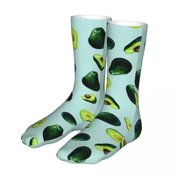 Компрессионные женские носки с рисунком авокадо 2023, женские спортивные носки с тропическими фруктами.