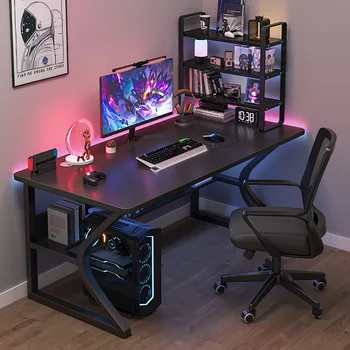 Компьютерный стол, домашний стол и стул, Простое сочетание киберспорта, рабочий стол, рабочий стол для учебы, игровой стол для студента