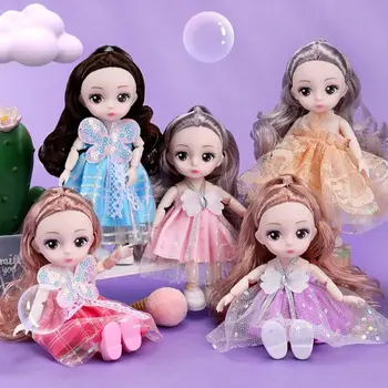 Красивые игрушки-одевалки Принцесса, Милые куклы для девочек из ПВХ, безопасная кукла для малышей