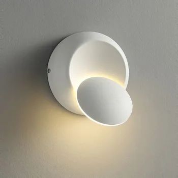 Креативный светодиодный настенный светильник 5W7W10W с возможностью поворота на 360 градусов, Прикроватная лампа для спальни, Настенный светильник для домашней гостиной, Современное оформление интерьера