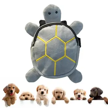 Маленькая собачья упряжь, Рюкзак для собачьей упряжки в форме милой Черепахи, Регулируемый Жилет для домашних животных с рюкзаком-седельной сумкой и D-образным кольцом для