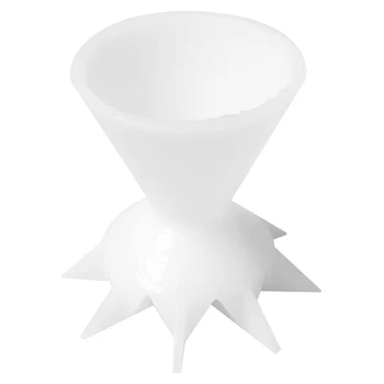 Мини-воронка, разделенная чашка для заливки акриловой краской, Принадлежности для заливки в чашки своими руками