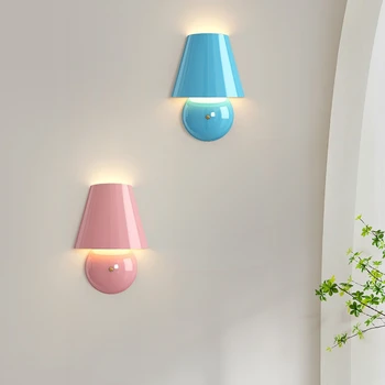 Настенный светильник для спальни, кровать, контактный выключатель Sunrei, Простая современная настенная лампа для гостиной, лампы для ламп