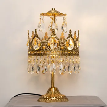 настольная лампа акриловые железные настольные лампы игровые светильники стеклянное основание стола средиземноморская настольная лампа кружевная лампа желтая керамическая настольная лампа