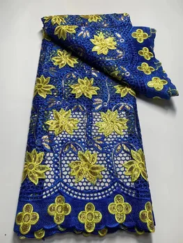 Новейший Африканский шнур, французский тюль, кружевная ткань 2023, высококачественная вуалевая кружевная ткань, Нигерийское гипюровое кружево для женщин