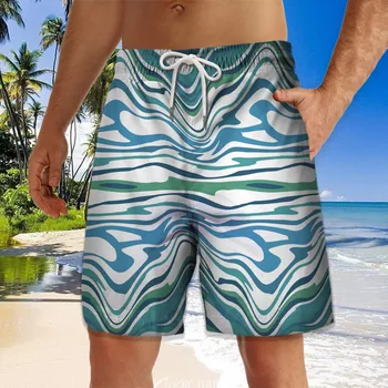 Новые мужские шорты для плавания в стиле ретро seal lion быстросохнущие плотные пляжные шорты