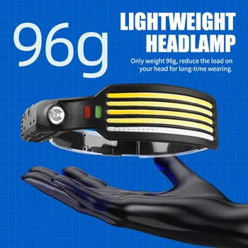 Новый сенсор силиконовый налобный фонарь для верховой езды на открытом воздухе ночная рыбалка светодиодный сильный свет USB перезаряжаемый фиолетовый свет скорпиона