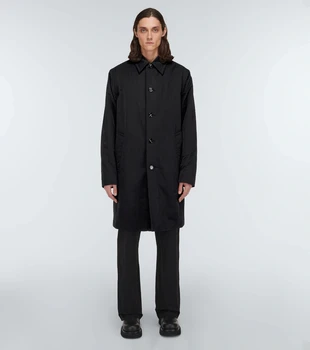 Новый тренч, мужской свободный покрой, повседневный стиль, деловое пальто средней длины, тренд на мужское пальто
