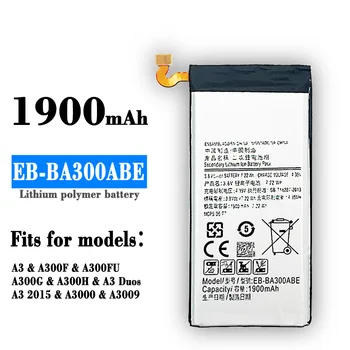 Оригинальный Высококачественный Сменный аккумулятор EB-BA300ABE для Samsung Galaxy A3 A300 SM-A300F SM-A300FU A3000 A3009 A300X 1900 мАч