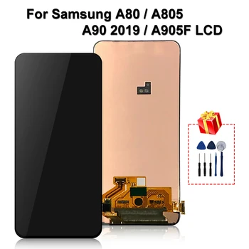 Оригинальный для Samsung Galaxy A80 A90 LCD SM-A805 A805 A805F Дисплей с сенсорным экраном Дигитайзер В сборе A905 Дисплей для A80 LCD