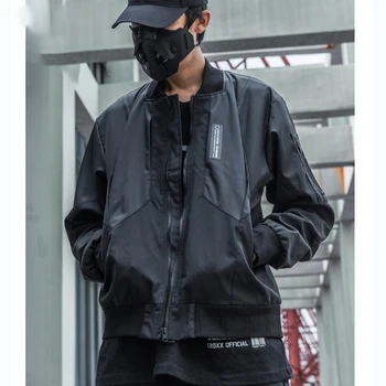 Осенние тактические бейсбольные куртки, функциональные пальто, ветровка, уличная одежда в стиле хип-хоп, мужская куртка-бомбер, мужская одежда Harajuku High Street