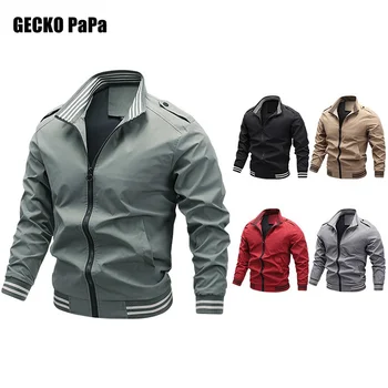 Осенняя мужская куртка-карго, модное пальто-ветровка, уличные походные куртки для кемпинга, мужская одежда, дышащие пальто, бомбер