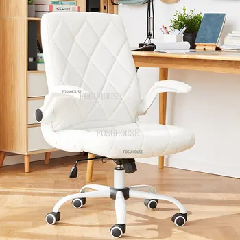 Офисное кресло из скандинавской ткани для офисной мебели, Удобные офисные кресла для руководителей, простой дизайн для учебы, Эргономичное компьютерное кресло