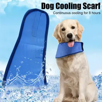 Охлаждающий шарф для собак, охлаждающий ошейник, Дышащий шарф-охладитель для шеи домашних животных, Регулируемый Треугольник рассеивания тепла для собак, кошек Для Su B2T7