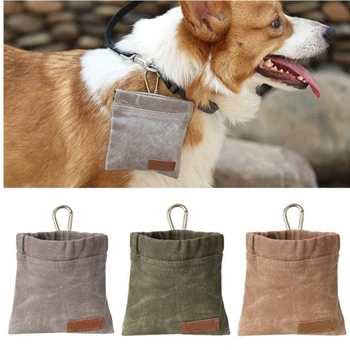 Портативная сумка для угощения домашних собак на открытом воздухе Портативные Сумки для дрессировки собак Контейнер для закусок для домашних животных Поясная сумка для закусок B03E