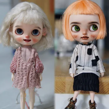 Продажа индивидуальной куклы Blyth вручную, у кукол нет ушей, а волосы на обуви похожи