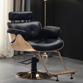 Профессиональные салонные парикмахерские кресла с откидной спинкой, вращающееся кресло для макияжа, Парикмахерское кресло на колесиках, Роскошная мебель для парикмахерского салона Cadeira De Manicure