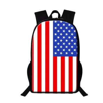 Рюкзак с изображением флага США, Великобритании, России для мальчиков начальной школы, повседневная дорожная сумка, детские большие школьные сумки на каждый день 600D, сумка для книг
