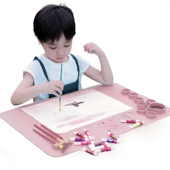 Силиконовый коврик для рисования, моющийся силиконовый лист для рукоделия, детский коврик для рисования, художественные принадлежности, блокноты для рисования граффити