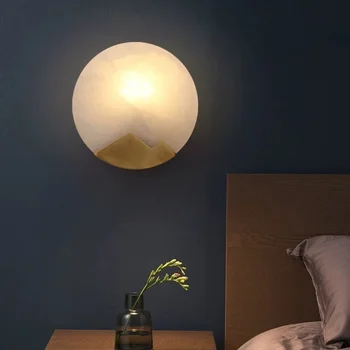 скандинавский светодиодный стеклянный шар abajur arandela настенные светильники cabecero de cama monkey lamp спальня рядом с лампой