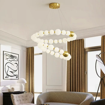 Современная столовая lamparas decoracion hogar moderno, умные Подвесные светильники, украшение салона, Люстры для столовой