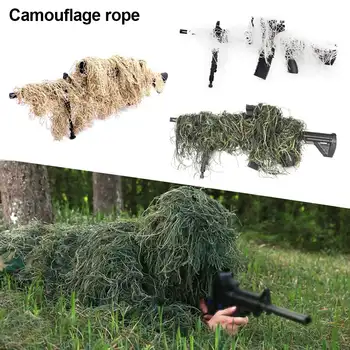 Тактическая 3D Винтовка Sniper Ghillie Чехол для Охотничьего Маскировочного Костюма Woodland-Desert Camo Gun Wrap для Пейнтбола, Страйкбольных Аксессуаров