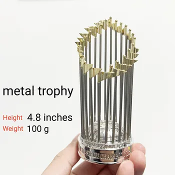 Трофей чемпионов бейсбола 1903-2022 годов высотой 25 см, основа из смолы и металлические флажки