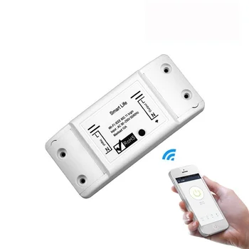 Универсальный таймер отключения, приложение Smart Life, Беспроводной пульт дистанционного управления, работает с Alexa Home DIY WiFi Smart Light Switch