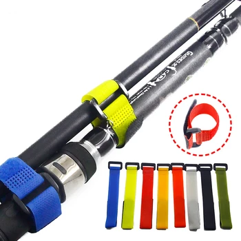 Цветное устройство для рулевой тяги Magic Stick Обратная пряжка Magic Tape Ремень для крепления удочки Рыболовные снасти Аксессуары