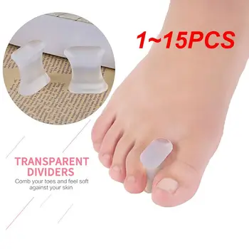 1 ~ 15ШТ = 1 пара Гелевый разделитель пальцев ног Прокладка для ухода за ногами Силиконовый выпрямитель для пальцев при вальгусной деформации Большого пальца стопы Ортопедический протектор Бурсит большого пальца стопы