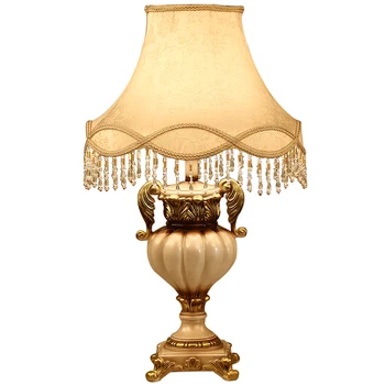 31x51 см Настольная лампа из смолы в форме Европейской чашки для спальни, прикроватной тумбочки в гостиной, настольная лампа в дворцовом стиле белой краской