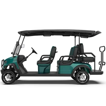 4-колесный электрический 72-вольтовый гольф-кар street legal 4-местный гольф-кар с газовым или аккумуляторным питанием