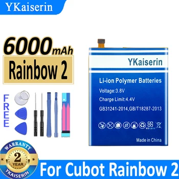 6000mAh YKaiserin аккумулятор Rainbow 2 для аккумуляторов мобильных телефонов Cubot Rainbow2