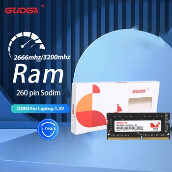 GUDGA Ram Ddr4 Оперативная Память Для Ноутбука 4 ГБ 8 ГБ 16 ГБ 32 ГБ 3200 МГЦ 2666 МГЦ Sodim 1,2 В Для Портативных Компьютерных Аксессуаров