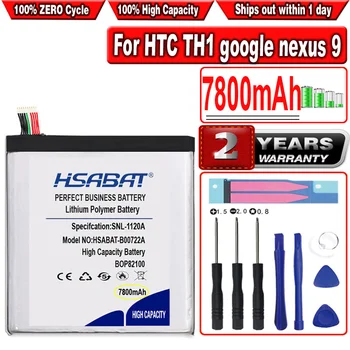 HSABAT 7800 мАч BOP82100 B0P82100 Аккумулятор Высокой Емкости для HTC TH1 google nexus 9 планшетный ПК 8,9