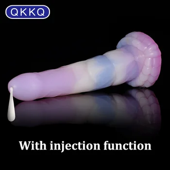 QKKQ Фаллоимитатор Fantasy Monster с силикагелевой присоской, Анальные секс-игрушки для мужчин и женщин, Спурт для мастурбации, секс-товары для взрослых, Анальная пробка 18