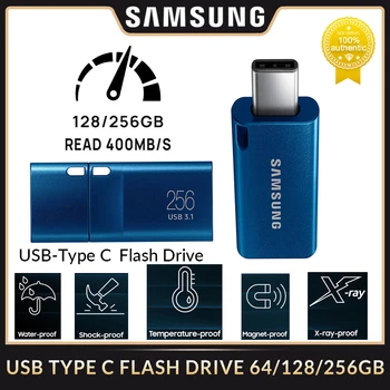 SAMSUNG Type-C USB 3.1 Флэш-Накопитель USB Скорость 400 Мбит/С 256 Г 128 Г 64 ГБ Флеш-накопитель Memory Stick Для Камеры/ Ноутбука/ Смартфона / Планшета