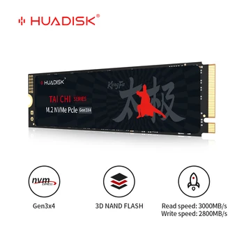 SSD Huadisk NVMe M2 1 ТБ 2 ТБ 256 ГБ 128 ГБ Жесткий Диск M2 PCIe 4,0 Ssd 2280M.2 NVMe 512 ГБ SSD TLC для Настольного Игрового компьютера DIY
