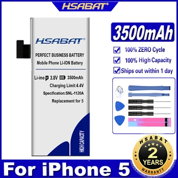 Аккумулятор HSABAT 3500mAh для iPhone 5 5G бесплатные инструменты + наклейка