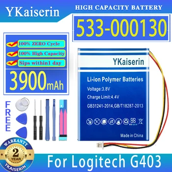 Аккумулятор YKaiserin 533-000130 емкостью 3900 мАч для аккумуляторов беспроводной мыши Logitech G900 G703 G403 X100