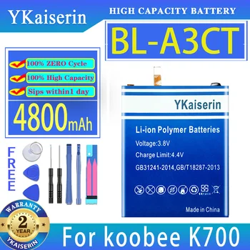 Аккумулятор YKaiserin емкостью 4800 мАч для аккумуляторов мобильных телефонов koobee K700 BL-A3CT