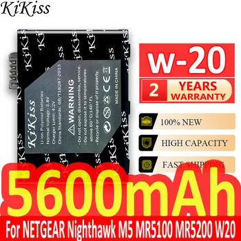 Батарея KiKiss W-20 для Беспроводного Маршрутизатора NETGEAR Nighthawk M5 MR5100 MR5200 W20 5600mAh Литиевые Аккумуляторные Батареи