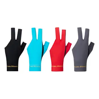 Бильярдные перчатки на 3 пальца, профессиональные нескользящие из эластичного полиэстера, Универсальные удобные рукавицы для бильярдного кия для женщин для игры в помещении