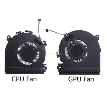 Вентилятор процессора GPU Вентилятор Охлаждения Ноутбука 5V 4-контактный с 4 проводами для HP X360 15-Ch 15-CH010CA Часть Ноутбука Бесщеточный Двигатель