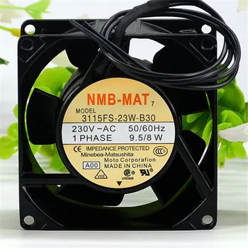 Для NMB-MAT 3115FS-23W-B30 переменного тока 230 В 50/60 Гц 9,5/8 Вт 8 см 8038 80x80x38 мм 1600 об/мин Вентилятор охлаждения с двойным шарикоподшипником