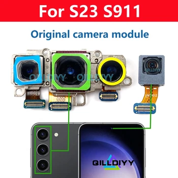 Оригинальный Модуль Широкоугольной Камеры для Селфи Сзади Спереди Samsung Galaxy S23 S911B S911U S911N S911 5G Гибкий Кабель Для Задней Камеры