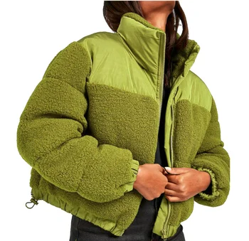 Пальто для женщин 2023 Осень/зима Флис на молнии из искусственного меха Цветные женские куртки Пальто