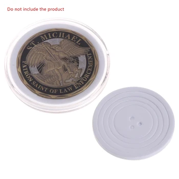 Прозрачная коробка для монет с регулируемой накладкой для хранения пластиковых коллекций памятных монет